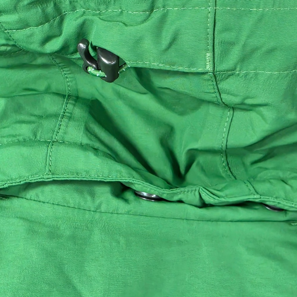 Lands End Squall Jacket Kids L 14-16 Green Good Waterproof Fleece Lined Hooded - Picture 10 of 16